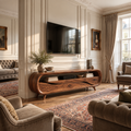 Varen Sculptural Solid Wood TV Stand - Design 126 - main view