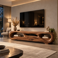 Nolan Sculptural Solid Wood TV Stand - Design 135 - main view