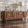 Oakmere Sculptural Solid Wood TV Stand - Design 150 - original main view