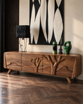Quenby Sculptural Solid Wood TV Stand - Design 152 - original main view