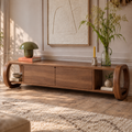 Westmere Sculptural Solid Wood TV Stand - Design 158 - original main view