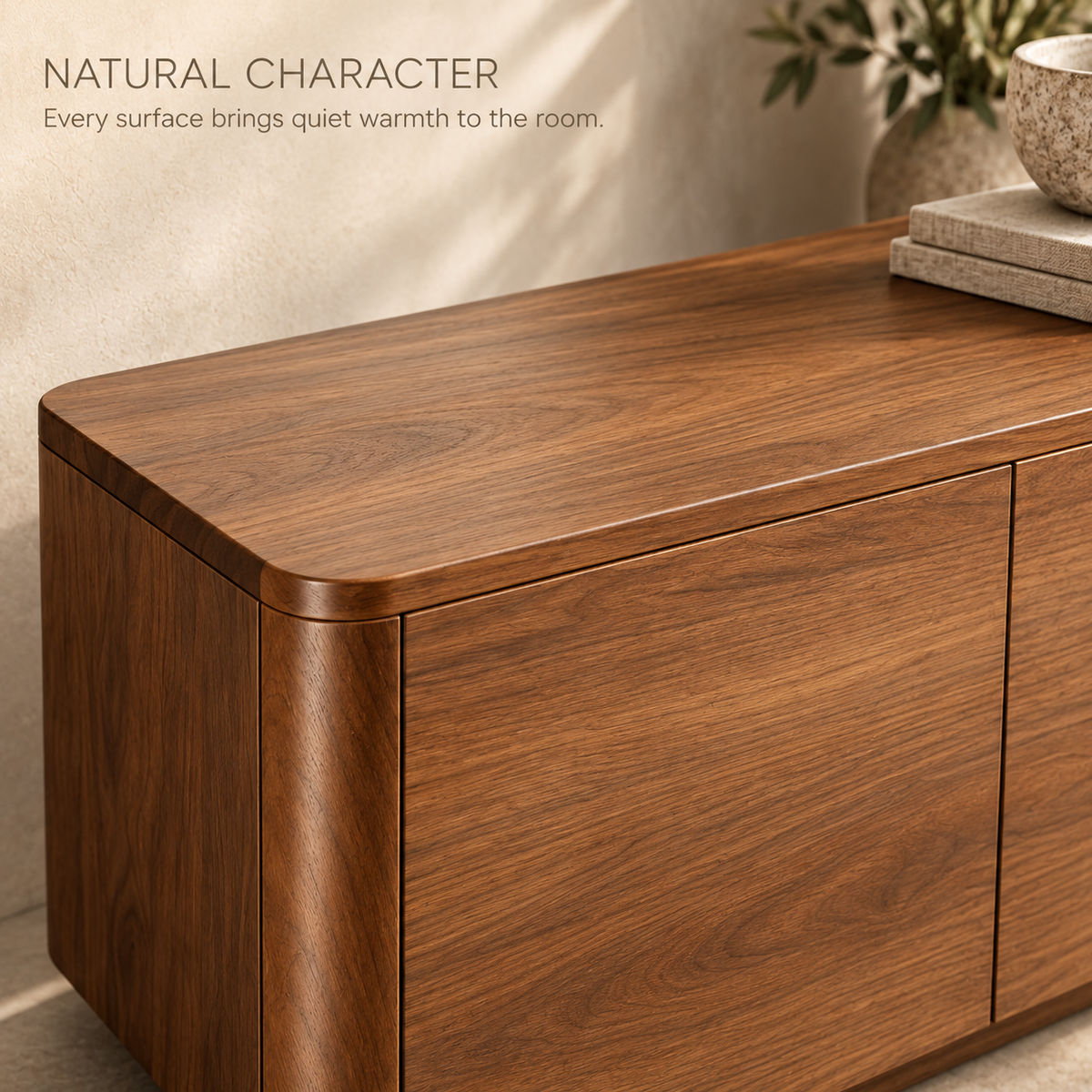 Bracken Sculptural Solid Wood TV Stand - Design 160 - product detail 4