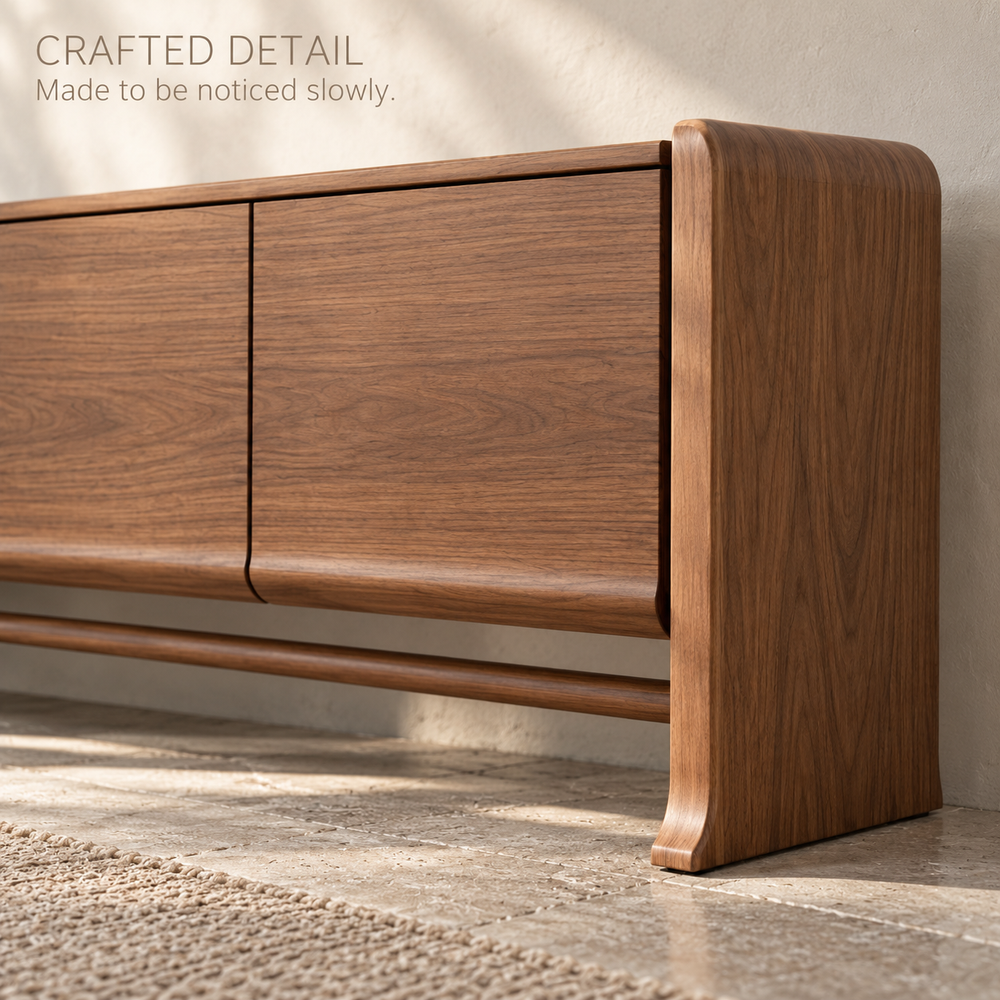 Cotswell Sculptural Solid Wood TV Stand - Design 161 - product detail 5