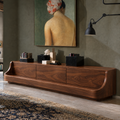 Everley Sculptural Solid Wood TV Stand - Design 163 - original main view