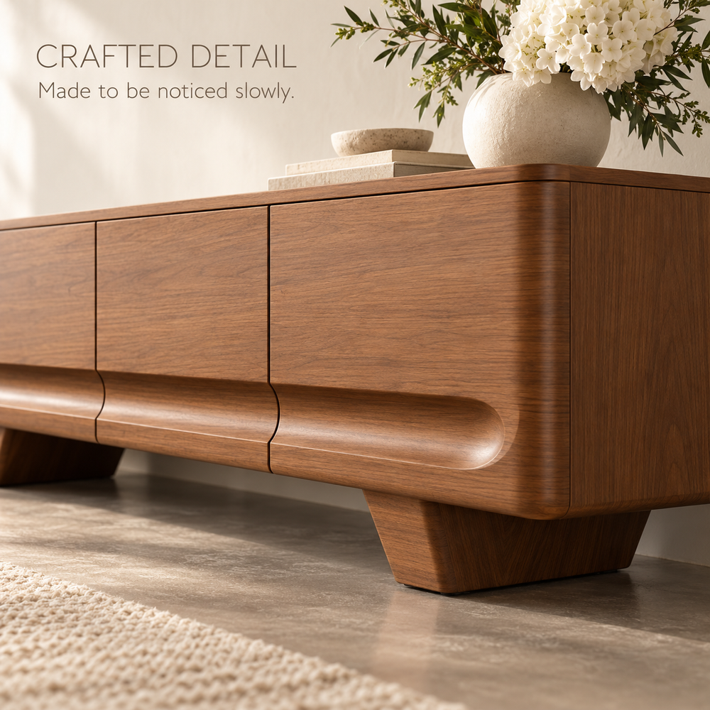 Fernwick Sculptural Solid Wood TV Stand - Design 164 - product detail 5