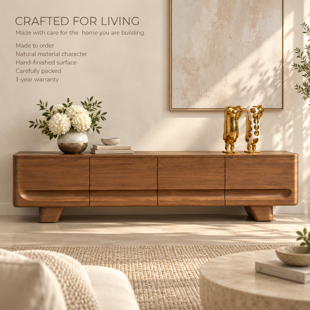 Fernwick Sculptural Solid Wood TV Stand - Design 164 - product detail 8