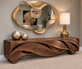 Greystone Sculptural Solid Wood TV Stand - Design 165 - original main view