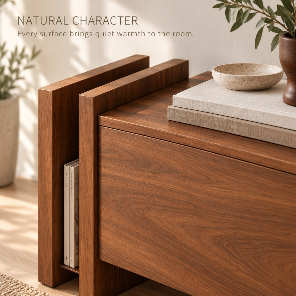 Mossley Sculptural Solid Wood TV Stand - Design 170 - product detail 4