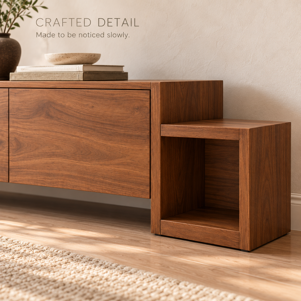 Mossley Sculptural Solid Wood TV Stand - Design 170 - product detail 5