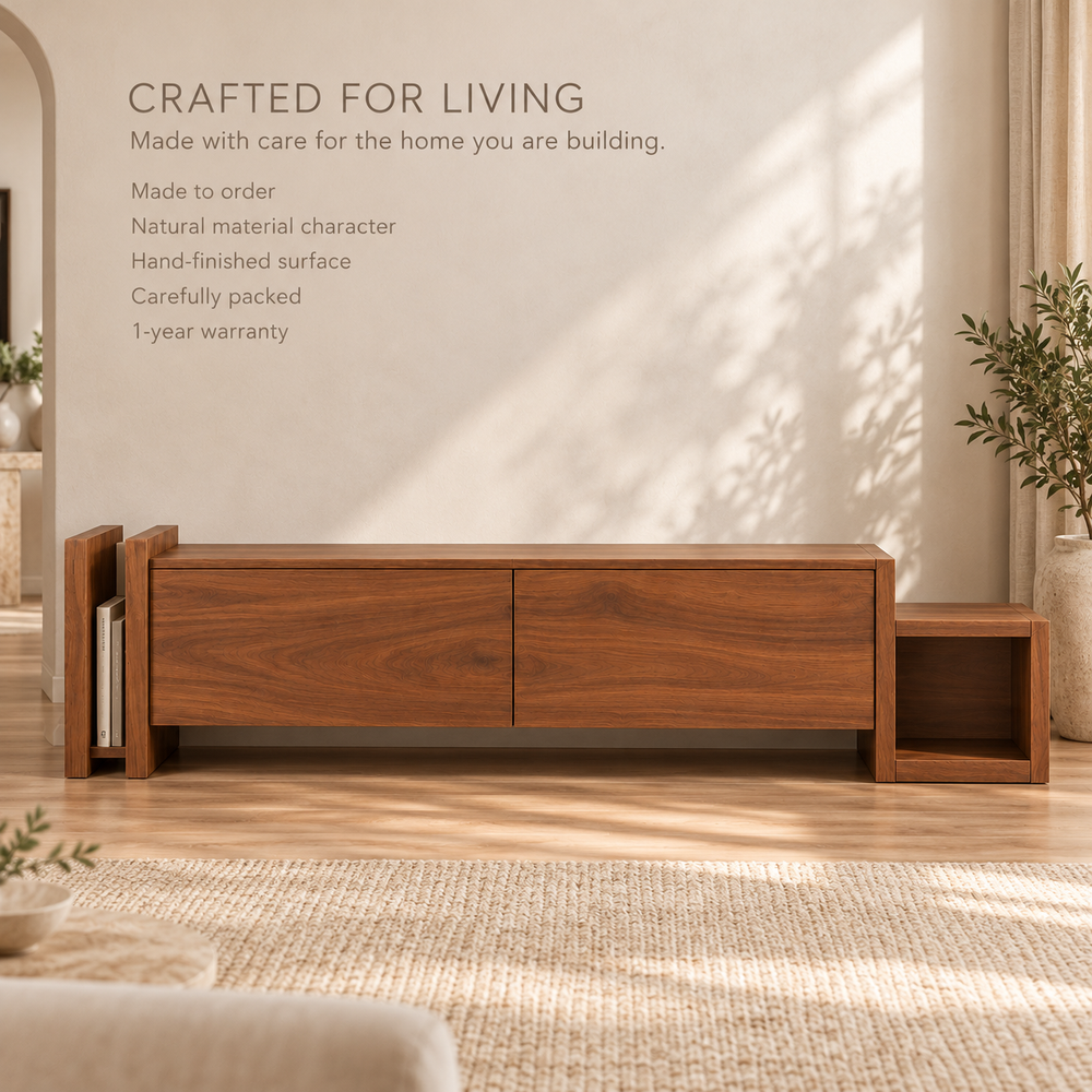 Mossley Sculptural Solid Wood TV Stand - Design 170 - product detail 8