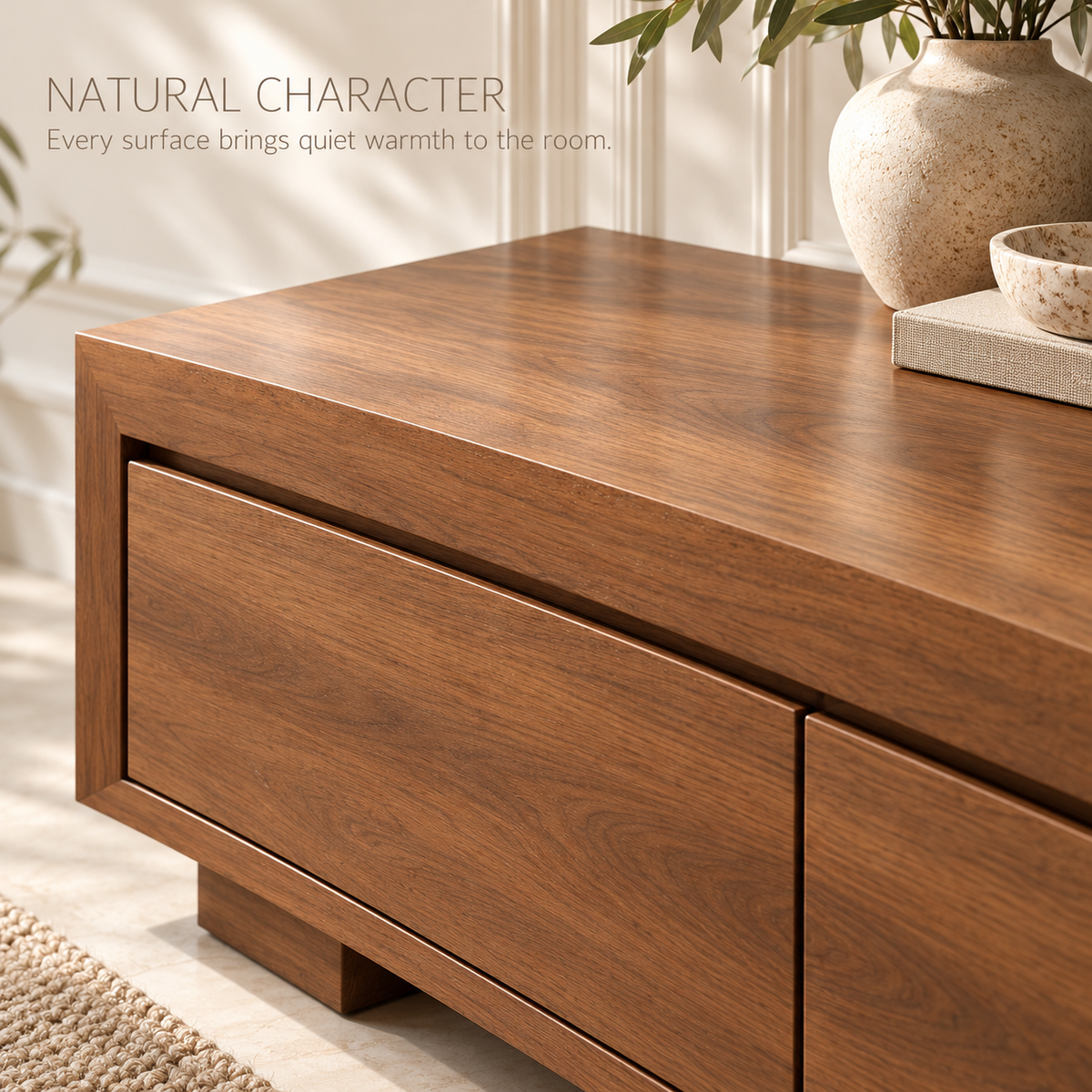 Norwood Sculptural Solid Wood TV Stand - Design 171 - product detail 4