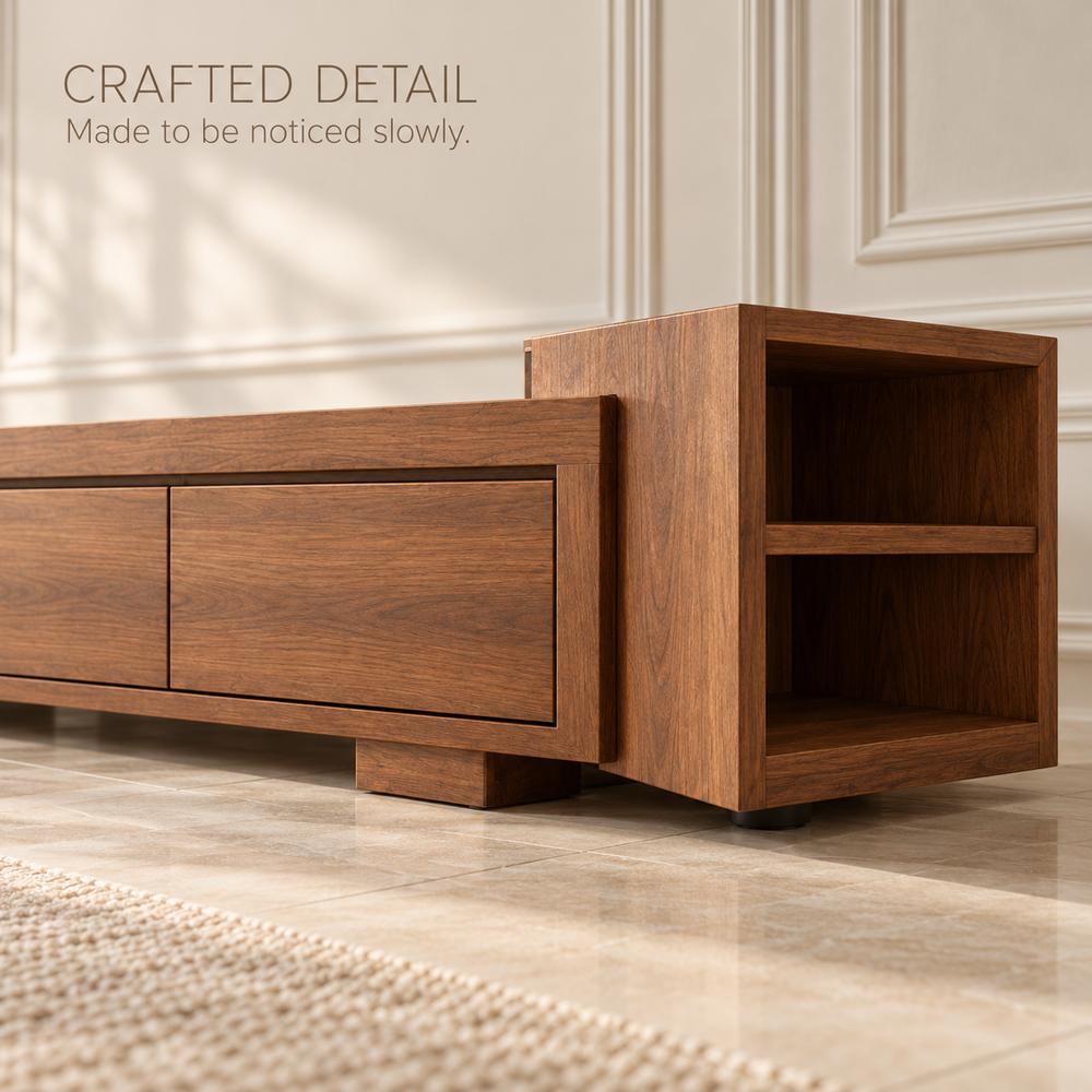 Norwood Sculptural Solid Wood TV Stand - Design 171 - product detail 5