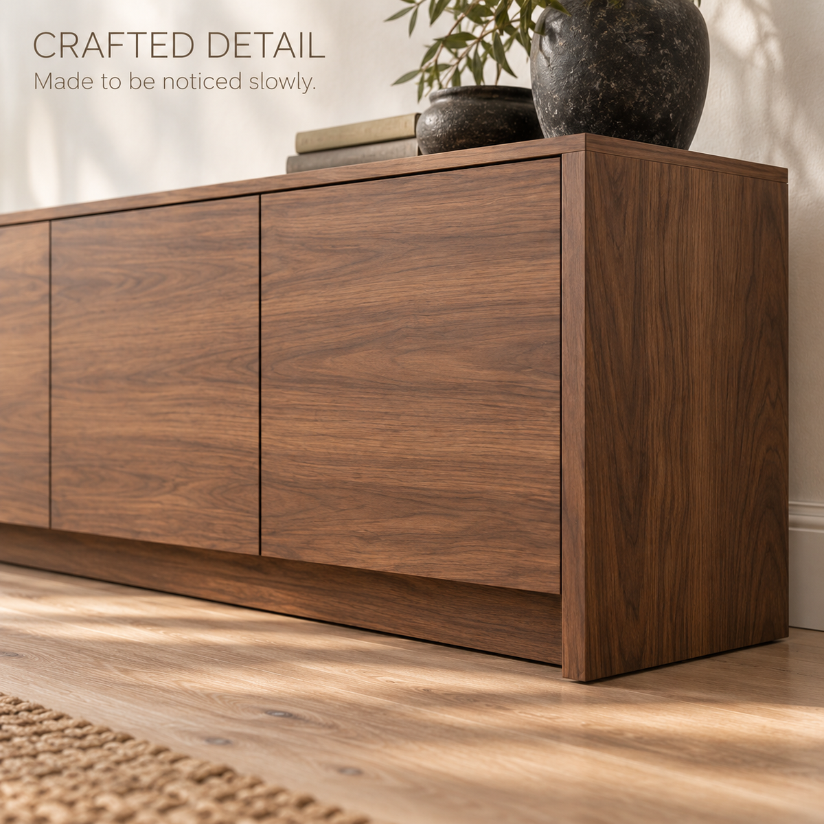 Oakridge Sculptural Solid Wood TV Stand - Design 172 - product detail 5