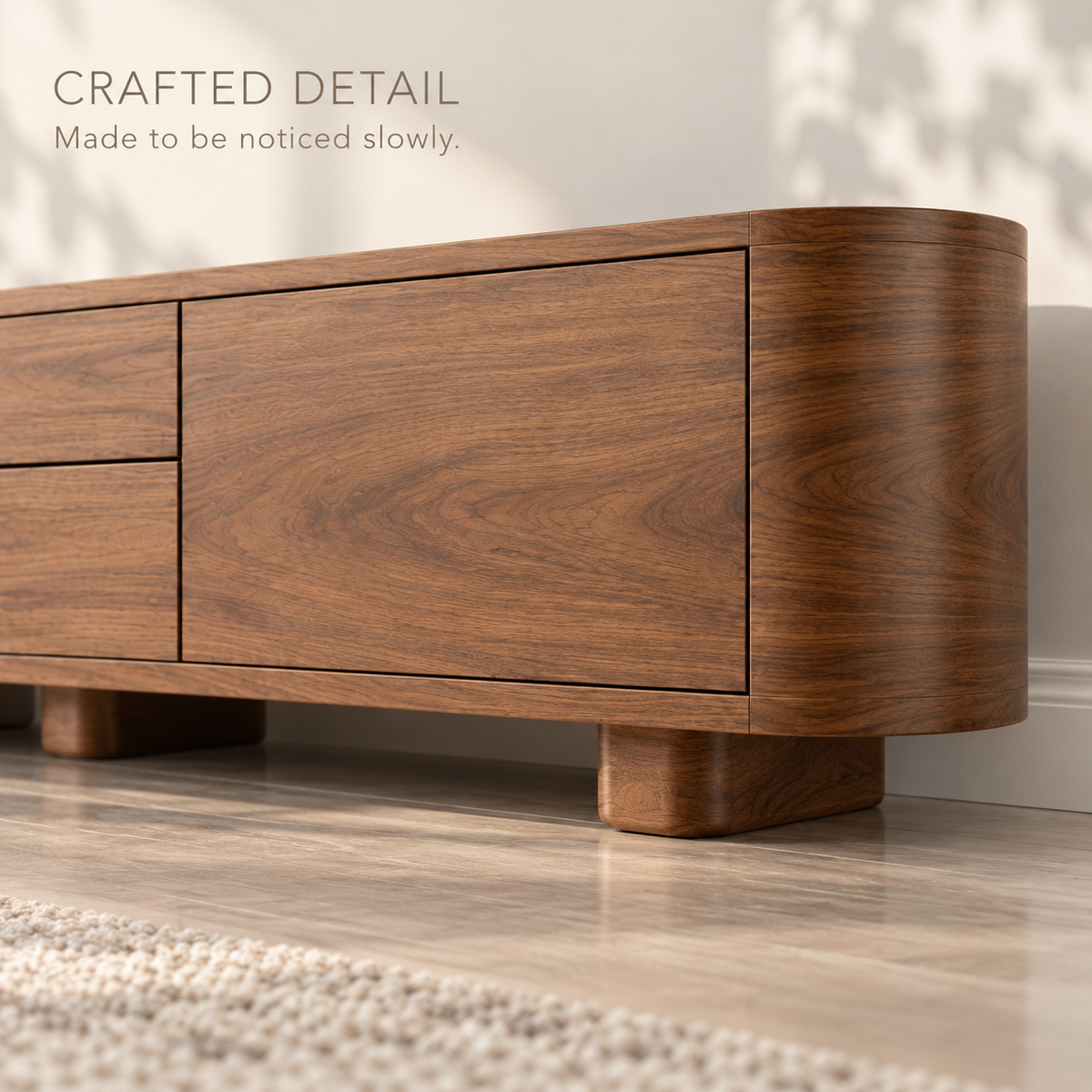Penrose Sculptural Solid Wood TV Stand - Design 173 - product detail 5