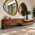 Rosewood Sculptural Solid Wood TV Stand - Design 175 - original main view