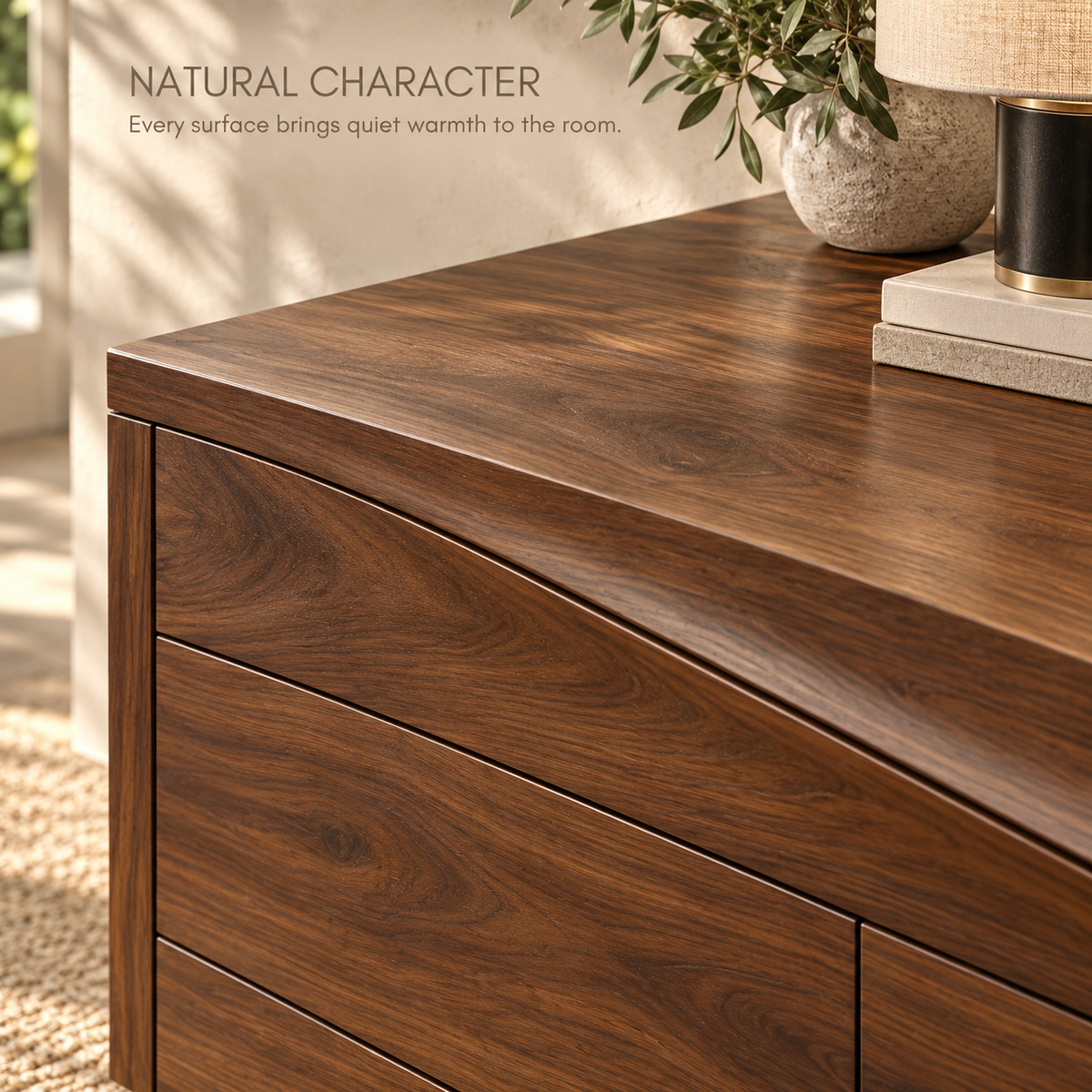 Underwood Sculptural Solid Wood TV Stand - Design 178 - product detail 4