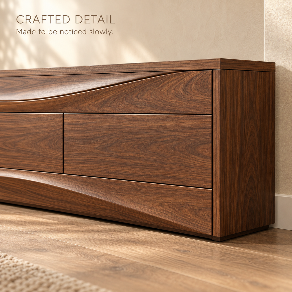 Underwood Sculptural Solid Wood TV Stand - Design 178 - product detail 5