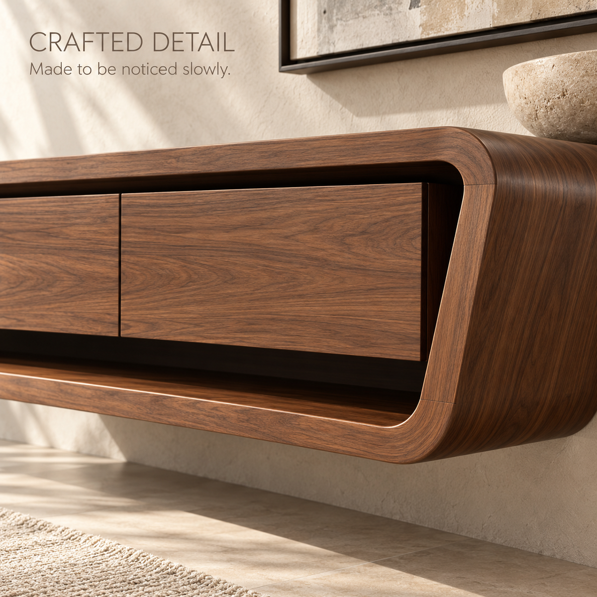 Valewood Floating Solid Wood TV Stand - Design 179 - product detail 5