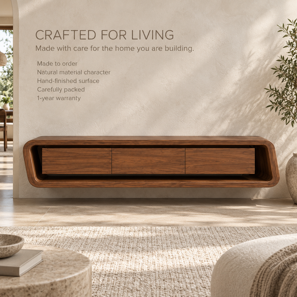 Valewood Floating Solid Wood TV Stand - Design 179 - product detail 8