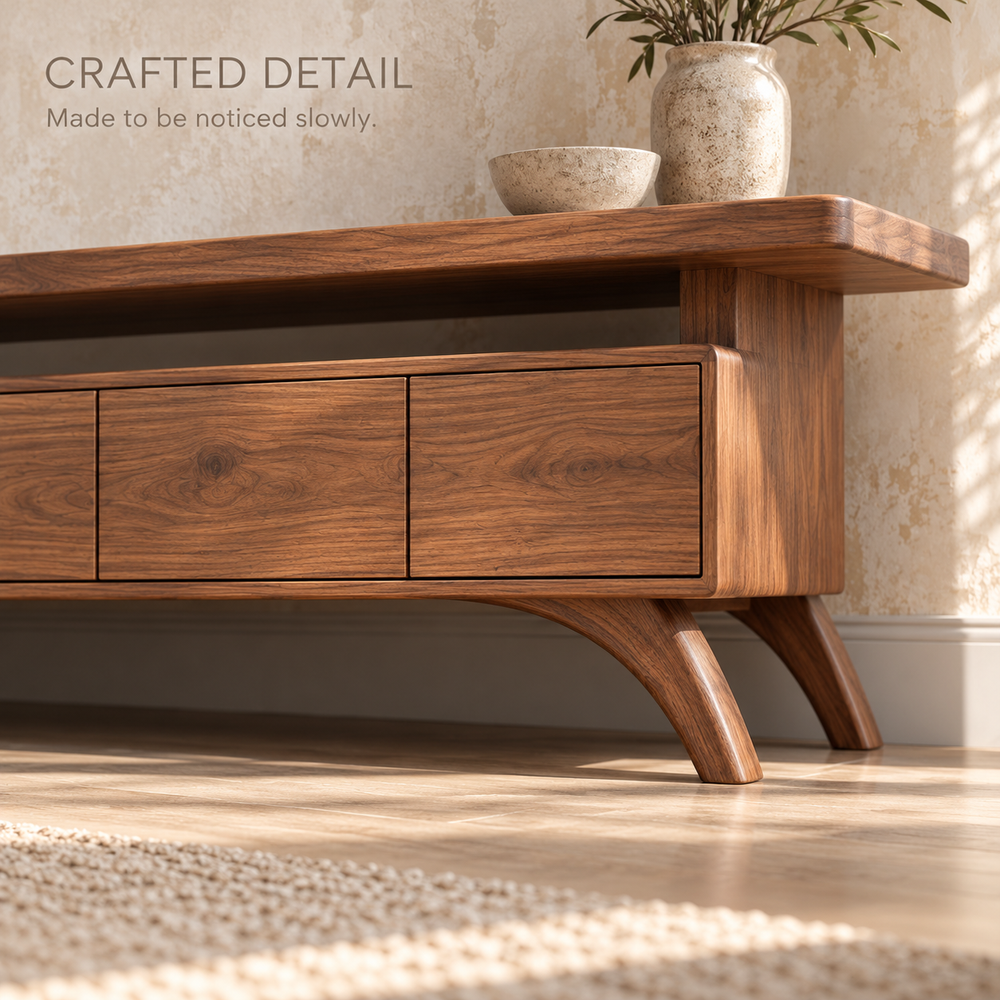 Waverley Sculptural Solid Wood TV Stand - Design 180 - product detail 5