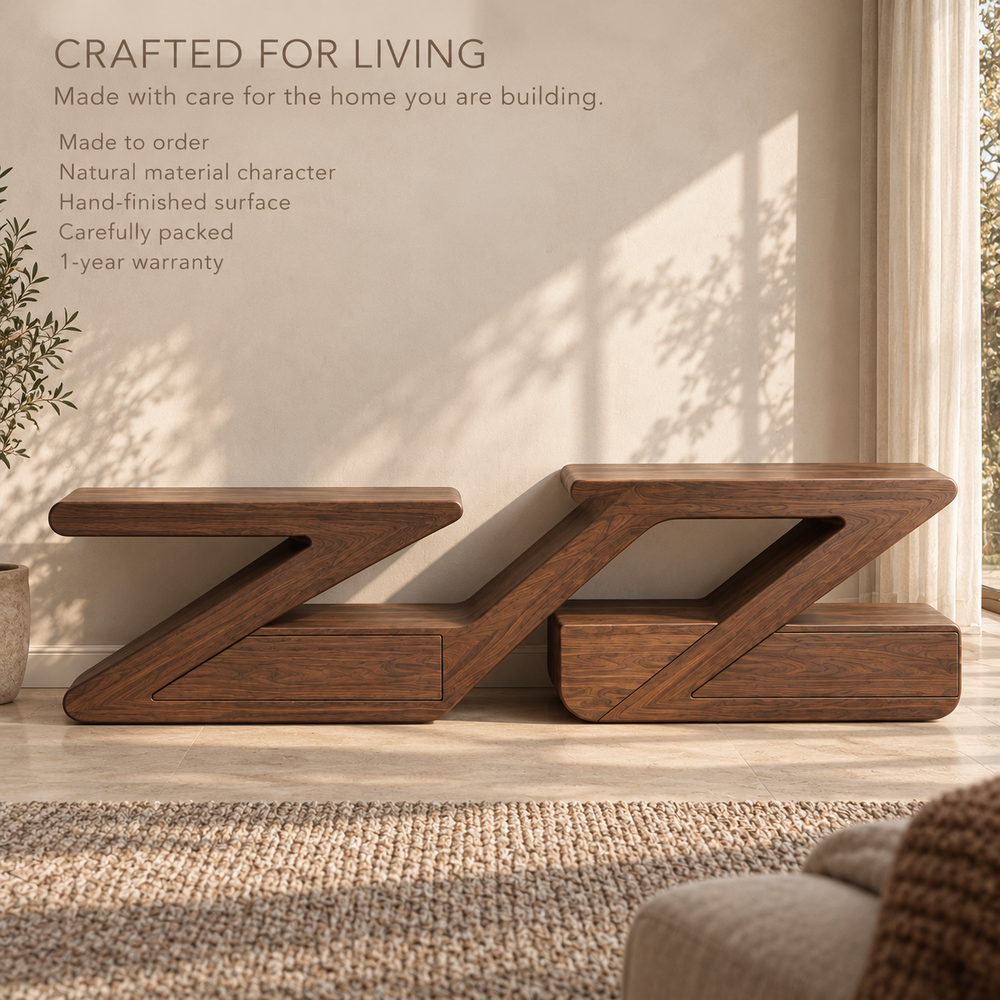 Cranford Sculptural Solid Wood TV Stand - Design 183 - product detail 8