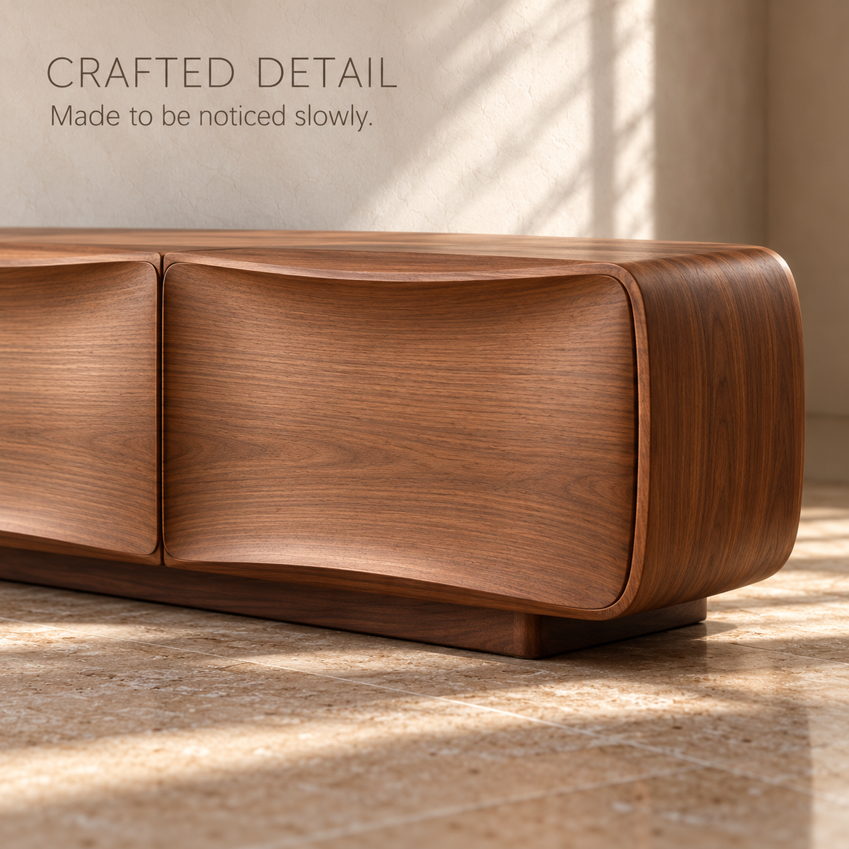Ivydale Sculptural Solid Wood TV Stand - Design 189 - product detail 5