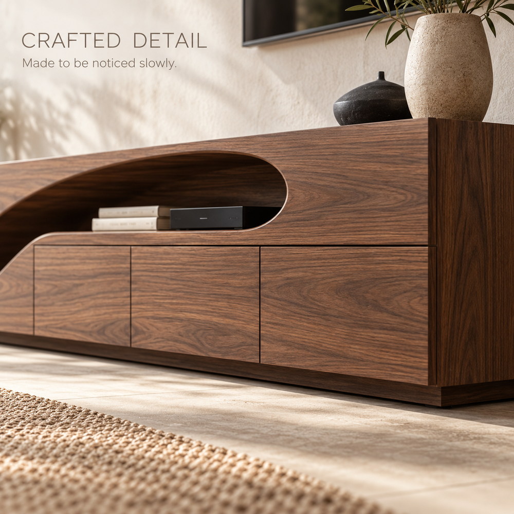 Netherton Sculptural Solid Wood TV Stand - Design 193 - product detail 5