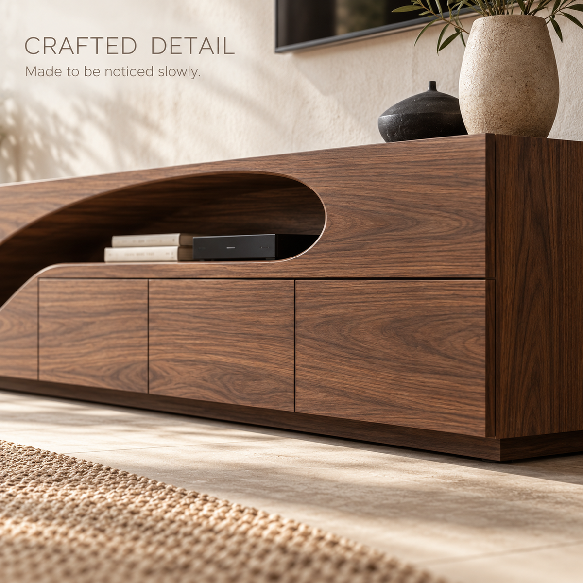 Netherton Sculptural Solid Wood TV Stand - Design 193 - product detail 5