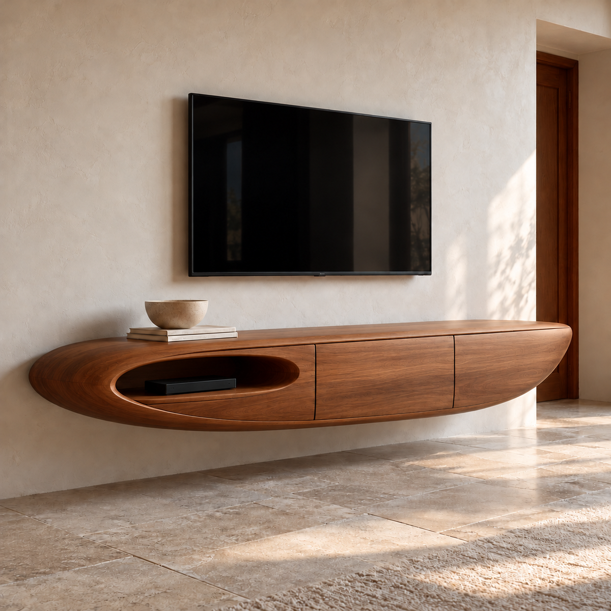 Orchard Floating Solid Wood TV Stand - Design 194 - original main view