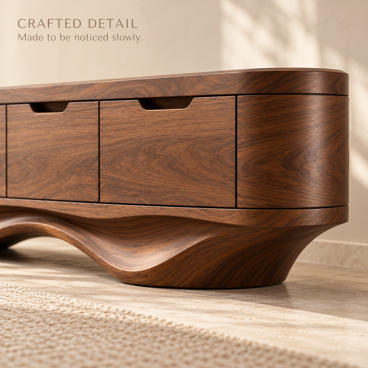 Silverton Sculptural Solid Wood TV Stand - Design 197 - product detail 5
