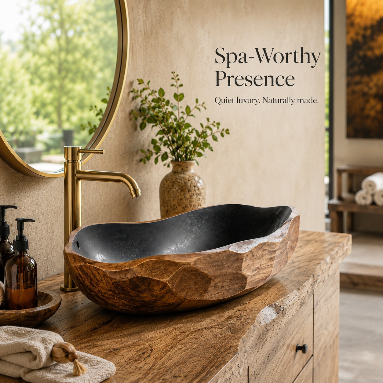 Mira Sculptural Bathroom Vessel Sink - Design 002 - product image 03