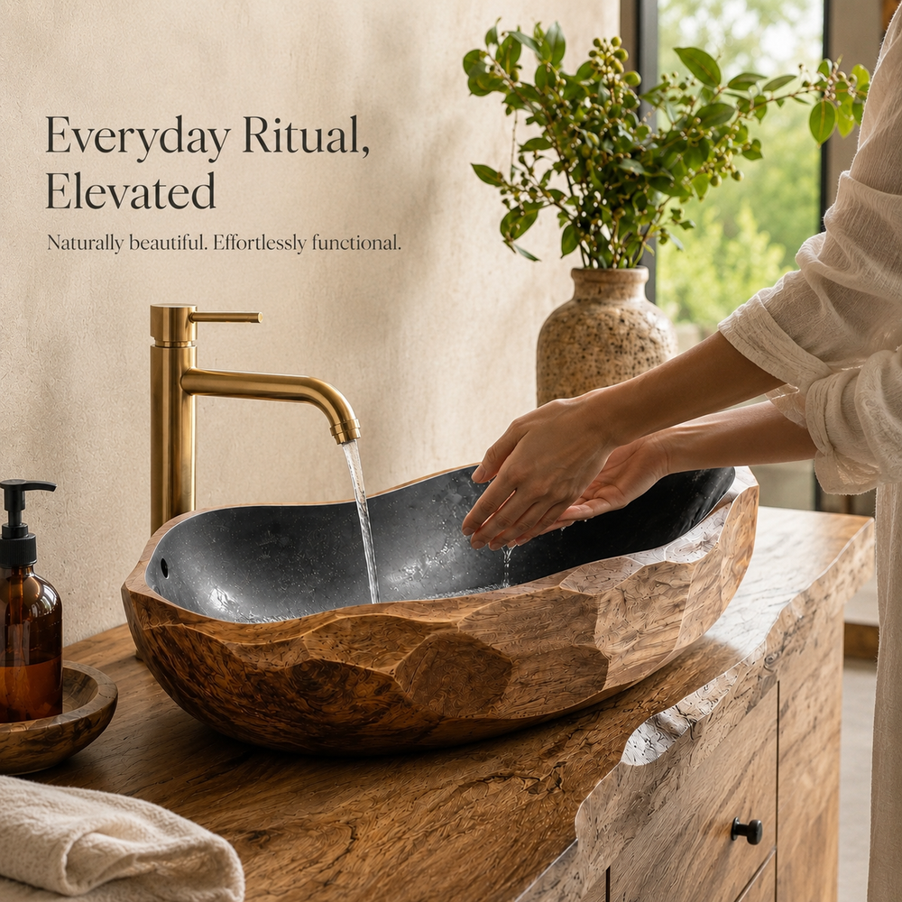 Mira Sculptural Bathroom Vessel Sink - Design 002 - product image 07