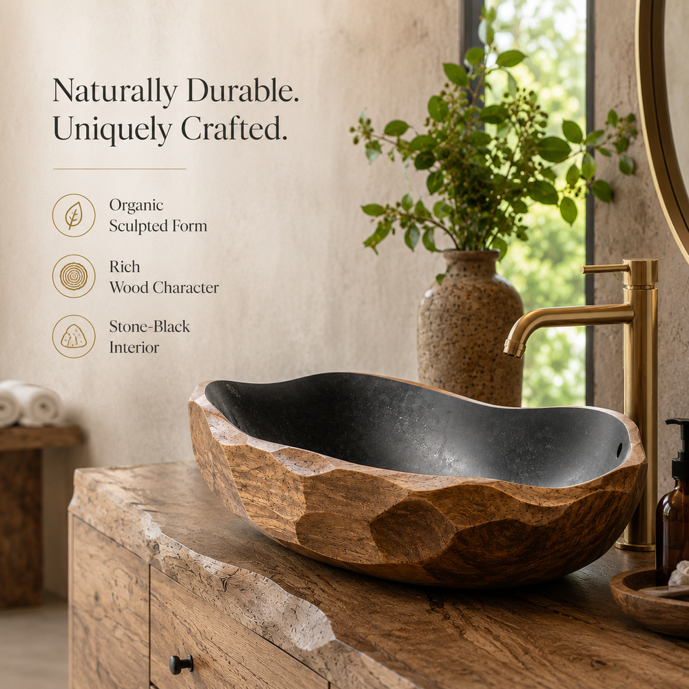 Mira Sculptural Bathroom Vessel Sink - Design 002 - product image 09