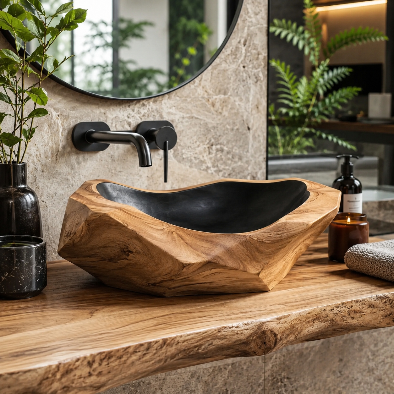 Elara Rounded Bathroom Sink - Design 005 - main view