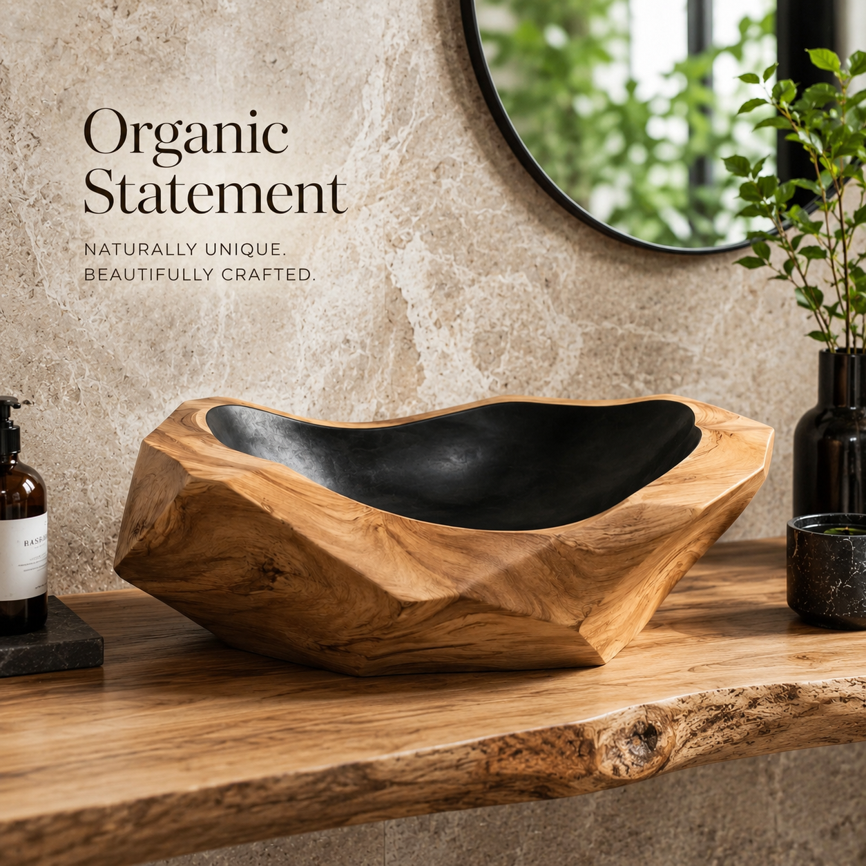 Elara Rounded Bathroom Sink - Design 005 - product image 02