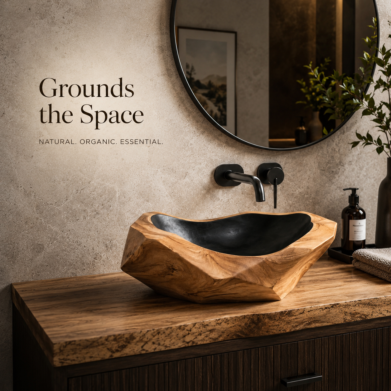 Elara Rounded Bathroom Sink - Design 005 - product image 04