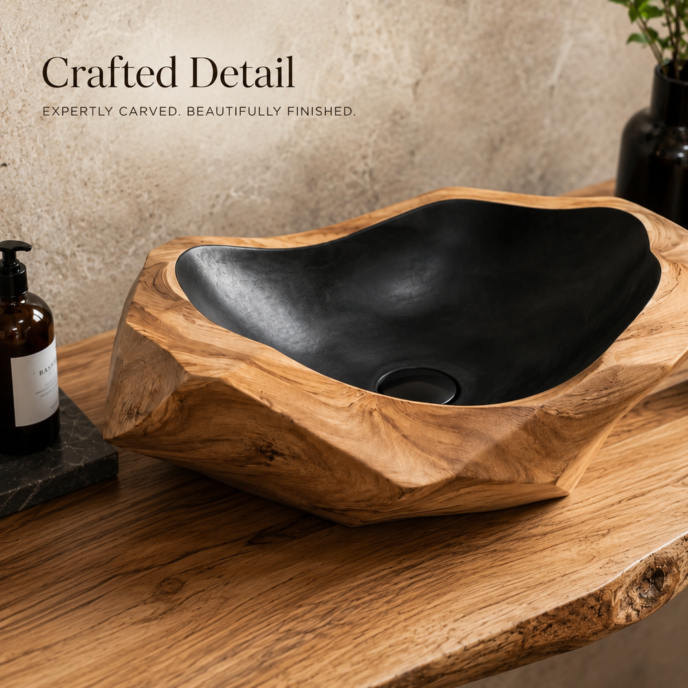 Elara Rounded Bathroom Sink - Design 005 - product image 06