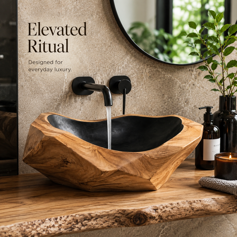 Elara Rounded Bathroom Sink - Design 005 - product image 07