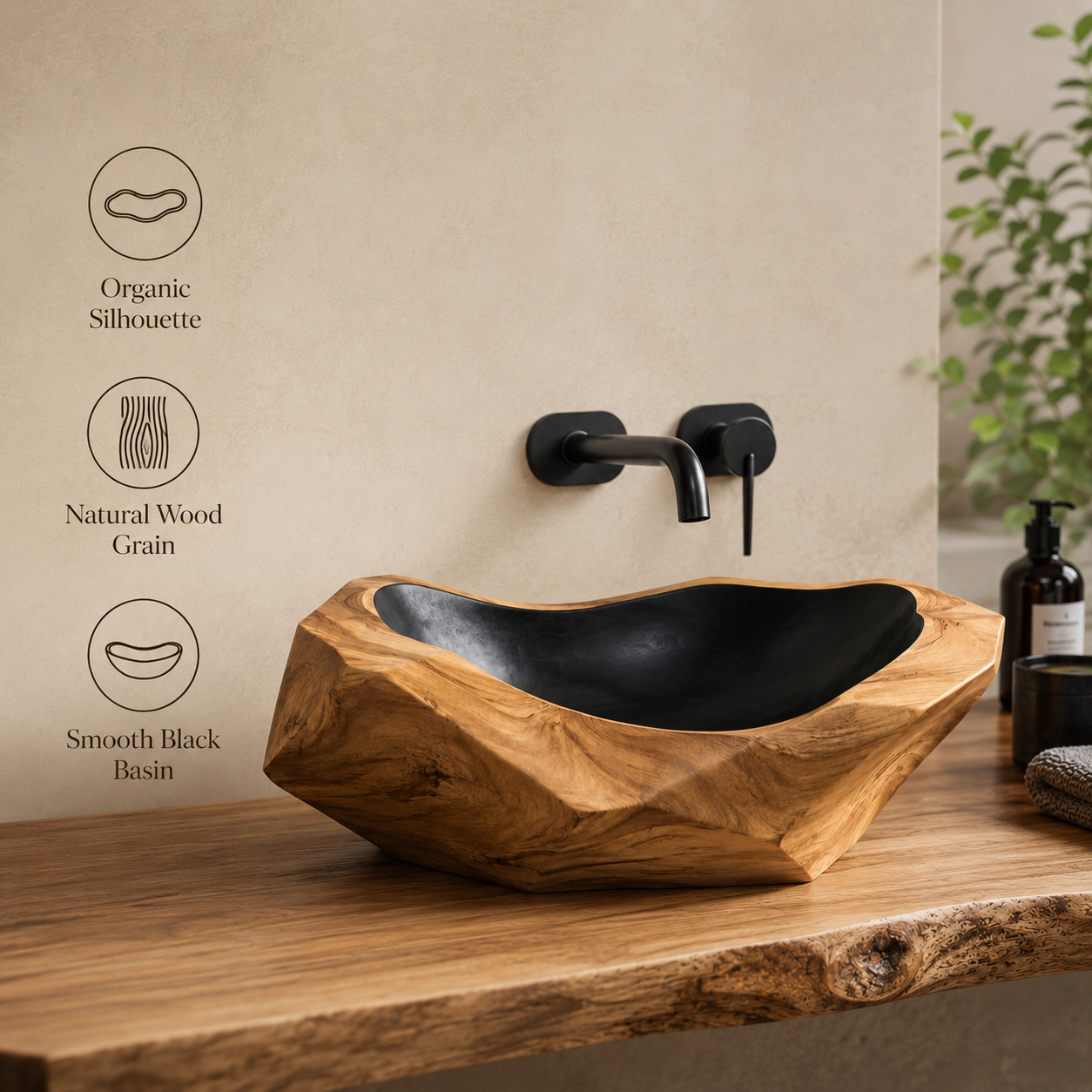 Elara Rounded Bathroom Sink - Design 005 - product image 09