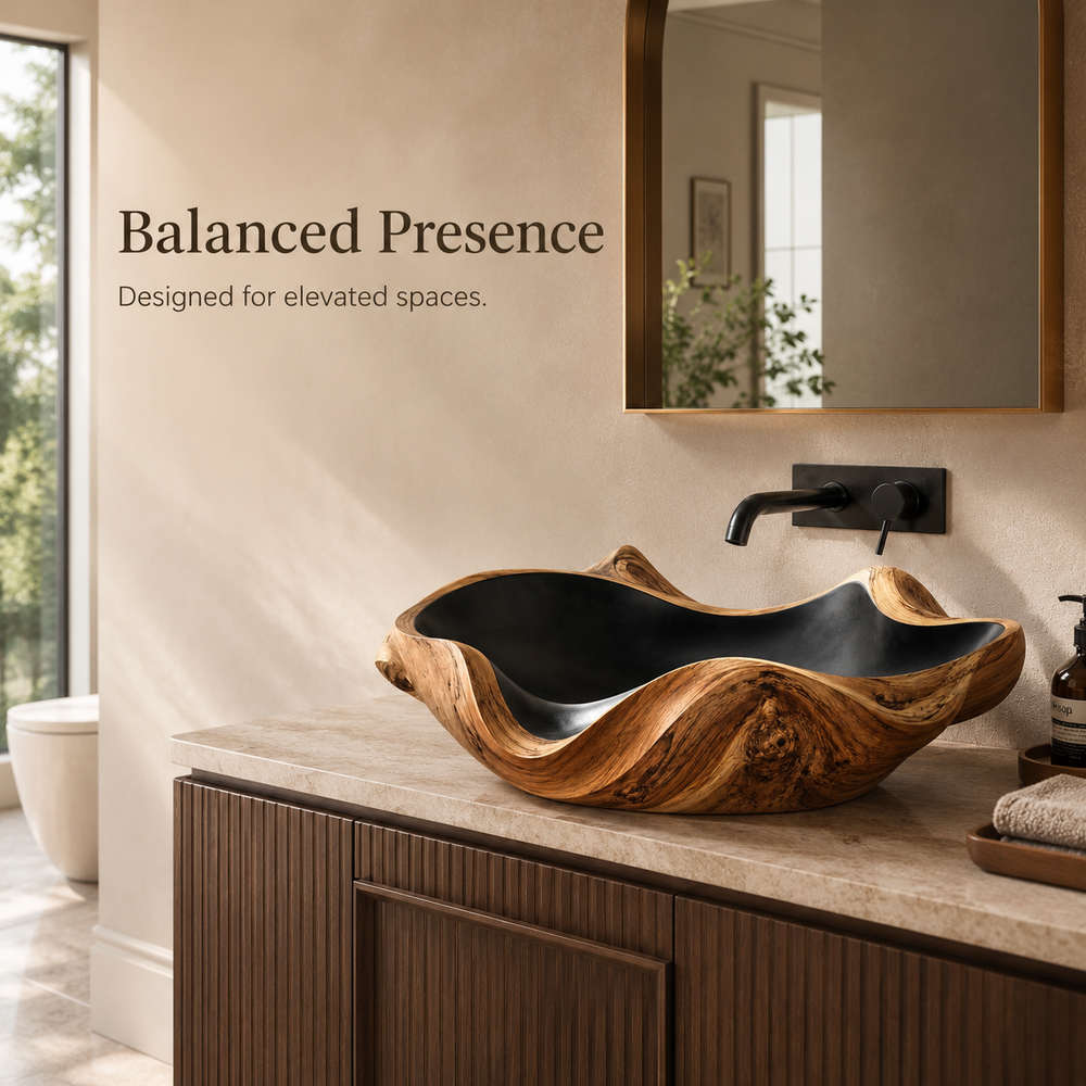 Nolan Warm Stone Vessel Sink - Design 007 - product image 04