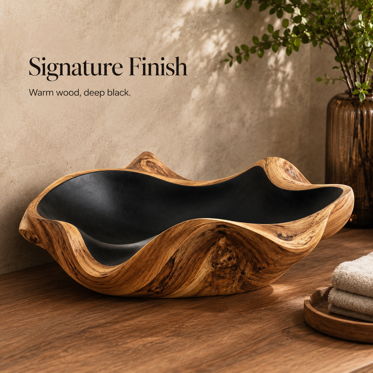 Nolan Warm Stone Vessel Sink - Design 007 - product image 11