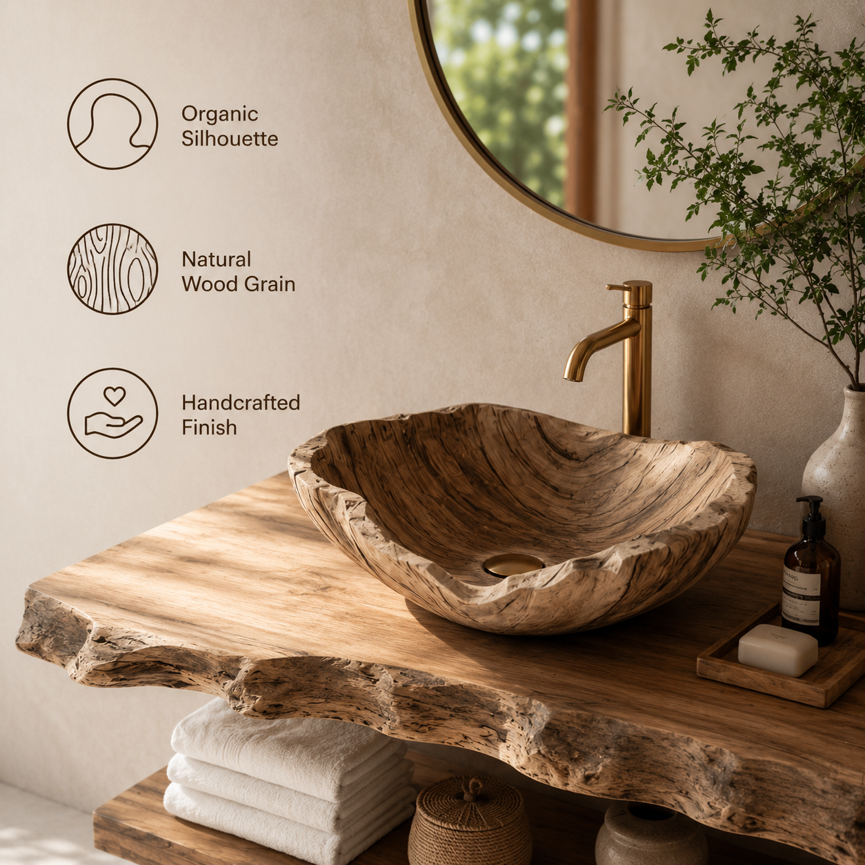 Liora Hand-Finished Vessel Sink - Design 008 - product image 09