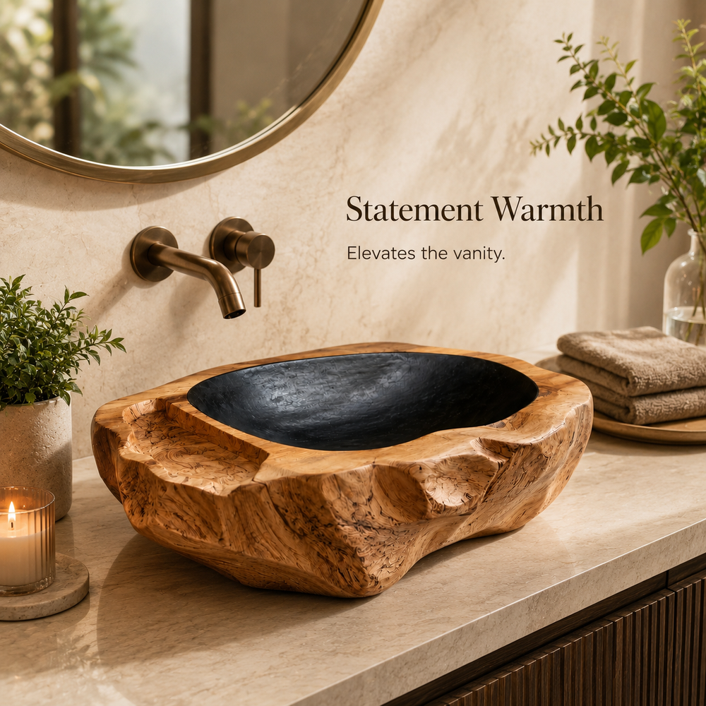 Mira Sculptural Bathroom Vessel Sink - Design 010 - product image 03