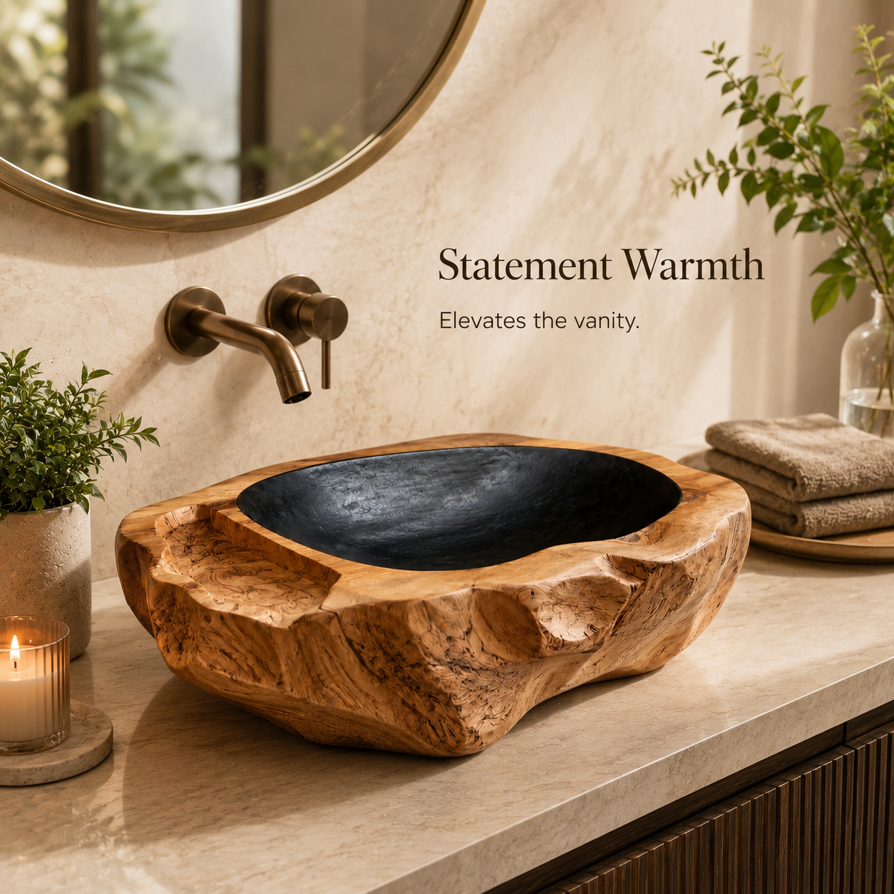 Mira Sculptural Bathroom Vessel Sink - Design 010 - product image 03