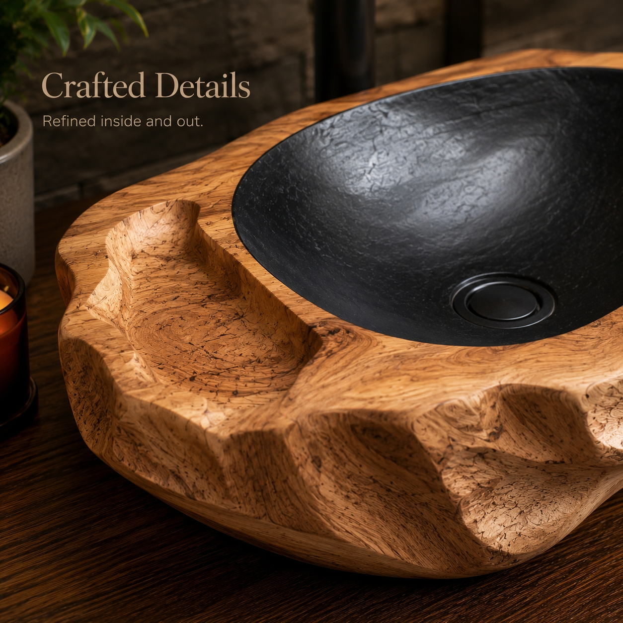 Mira Sculptural Bathroom Vessel Sink - Design 010 - product image 06