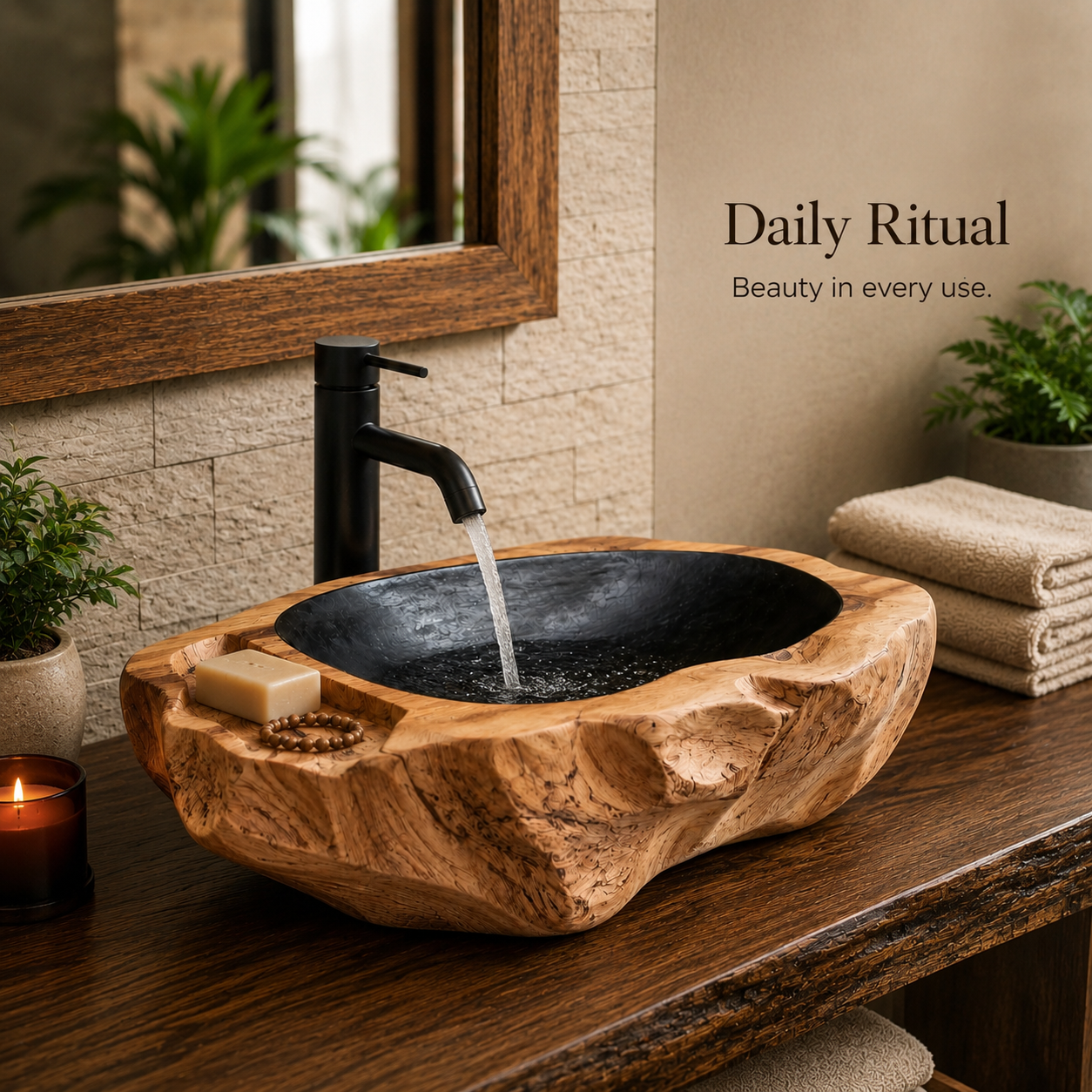 Mira Sculptural Bathroom Vessel Sink - Design 010 - product image 07