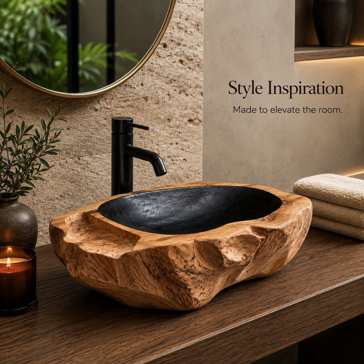 Mira Sculptural Bathroom Vessel Sink - Design 010 - product image 10