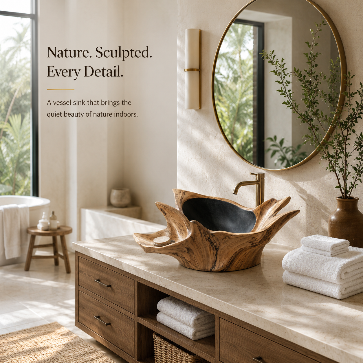 Calder Organic Modern Vessel Sink - Design 011 - product image 02