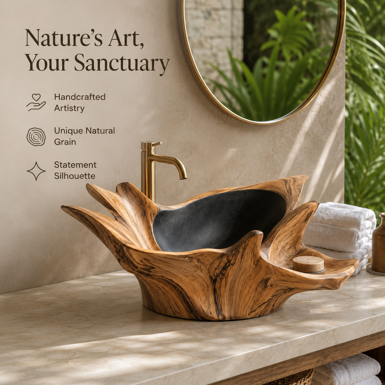 Calder Organic Modern Vessel Sink - Design 011 - product image 07