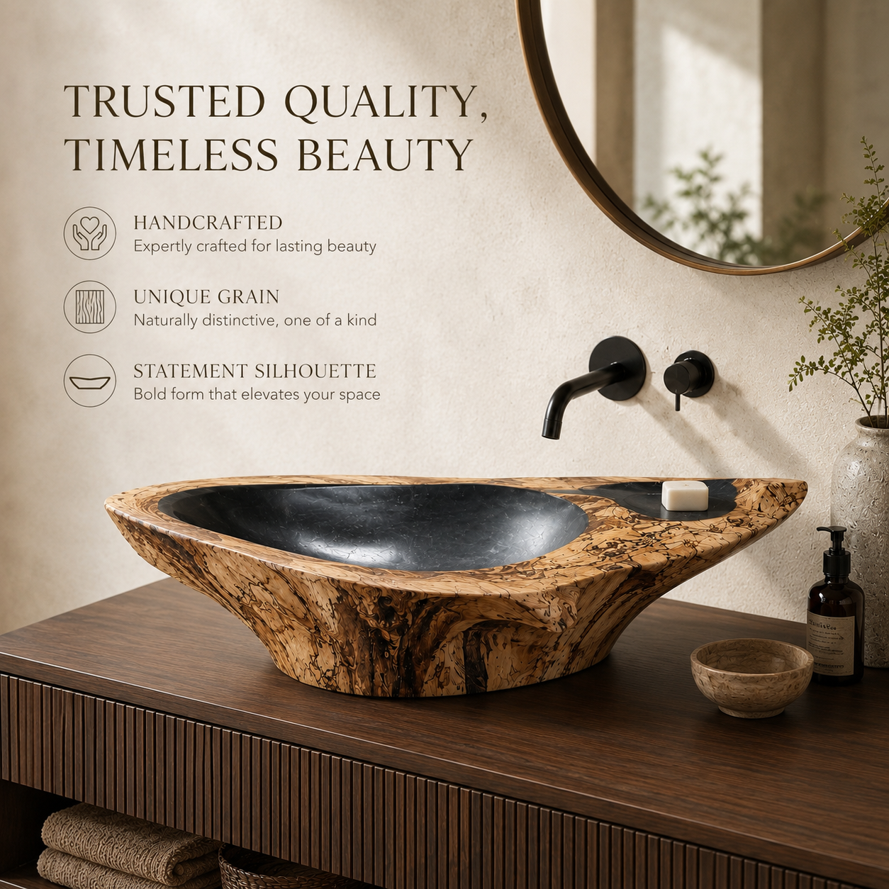 Soren Stone Vanity Vessel Sink - Design 012 - product image 07